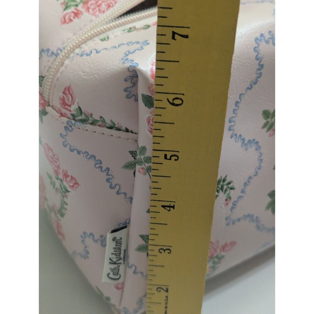 Cath Kidston Flutter Rose Loaf Bag Cosmetic Travel Pouch Organizer New - Picture 5 of 7